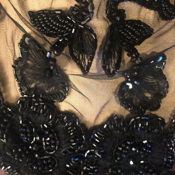 🥂Tarik Ediz black beaded gown🥂 - Picture 3 of 8